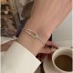 925 Sterling zinc Chain Cuff Bracelet