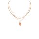 Layered Stone Horn Charm Necklace