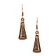Hammered Metal Pendant Necklace Set