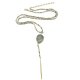 Semi-Precious Stone Teardrop Y Necklace