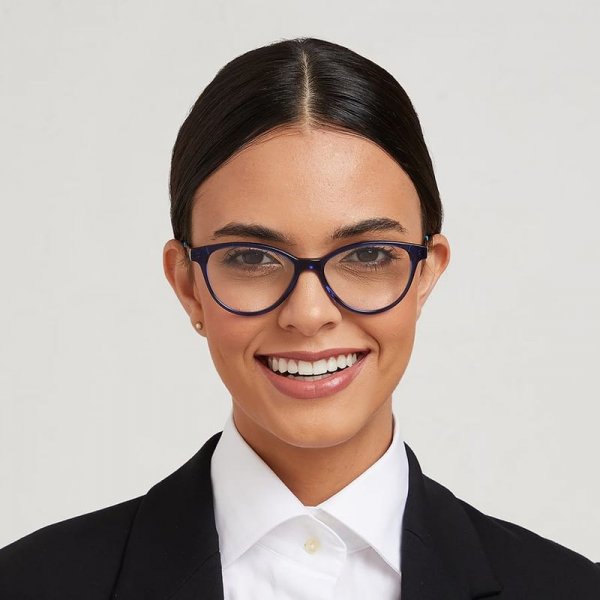 Cat Eye Glasses in Metal + Acetate