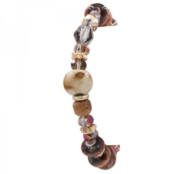 Semi Precious Stone Stretch Bracelet
