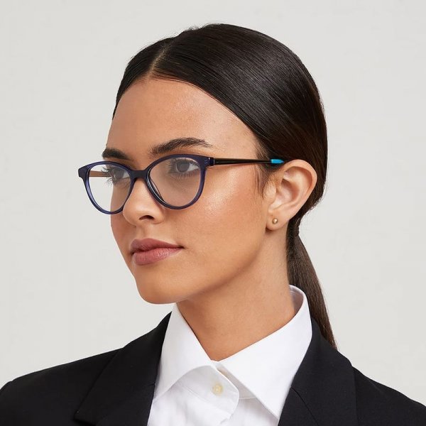 Cat Eye Glasses in Metal + Acetate