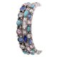 Glass Jewel Stretch Bracelet Set