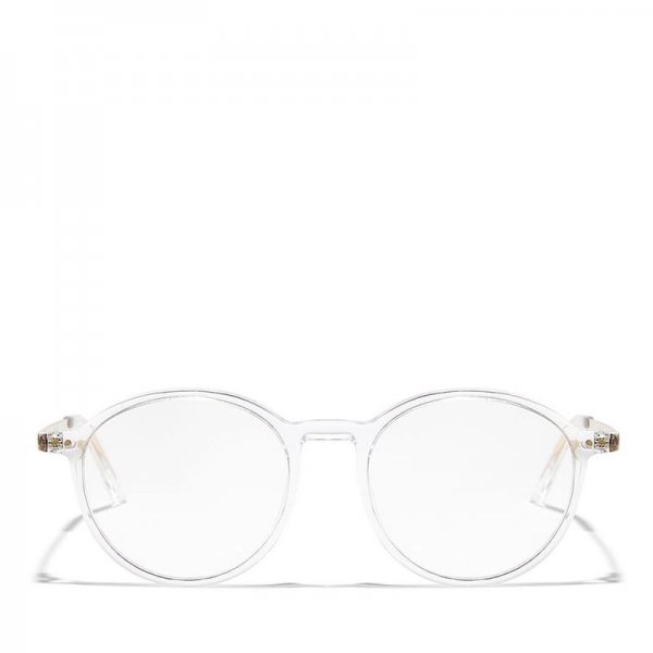 Round Glasses in Metal + Acetate