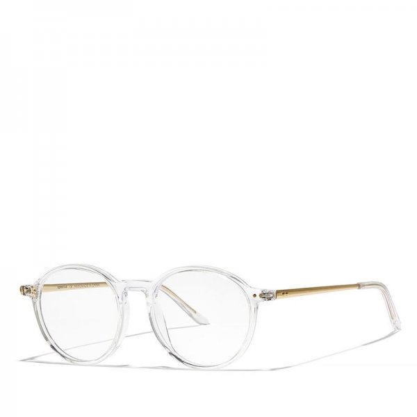 Round Glasses in Metal + Acetate