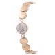 Flat Coin Charm Stretch Bracelet